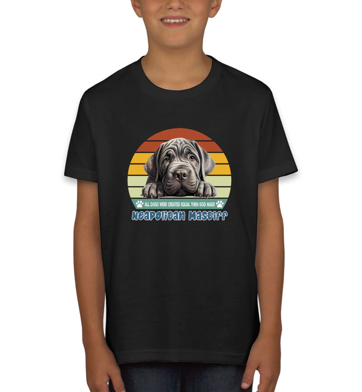 All Dogs Were Created Equal Neapolitan Mastiff Youth T-shirt