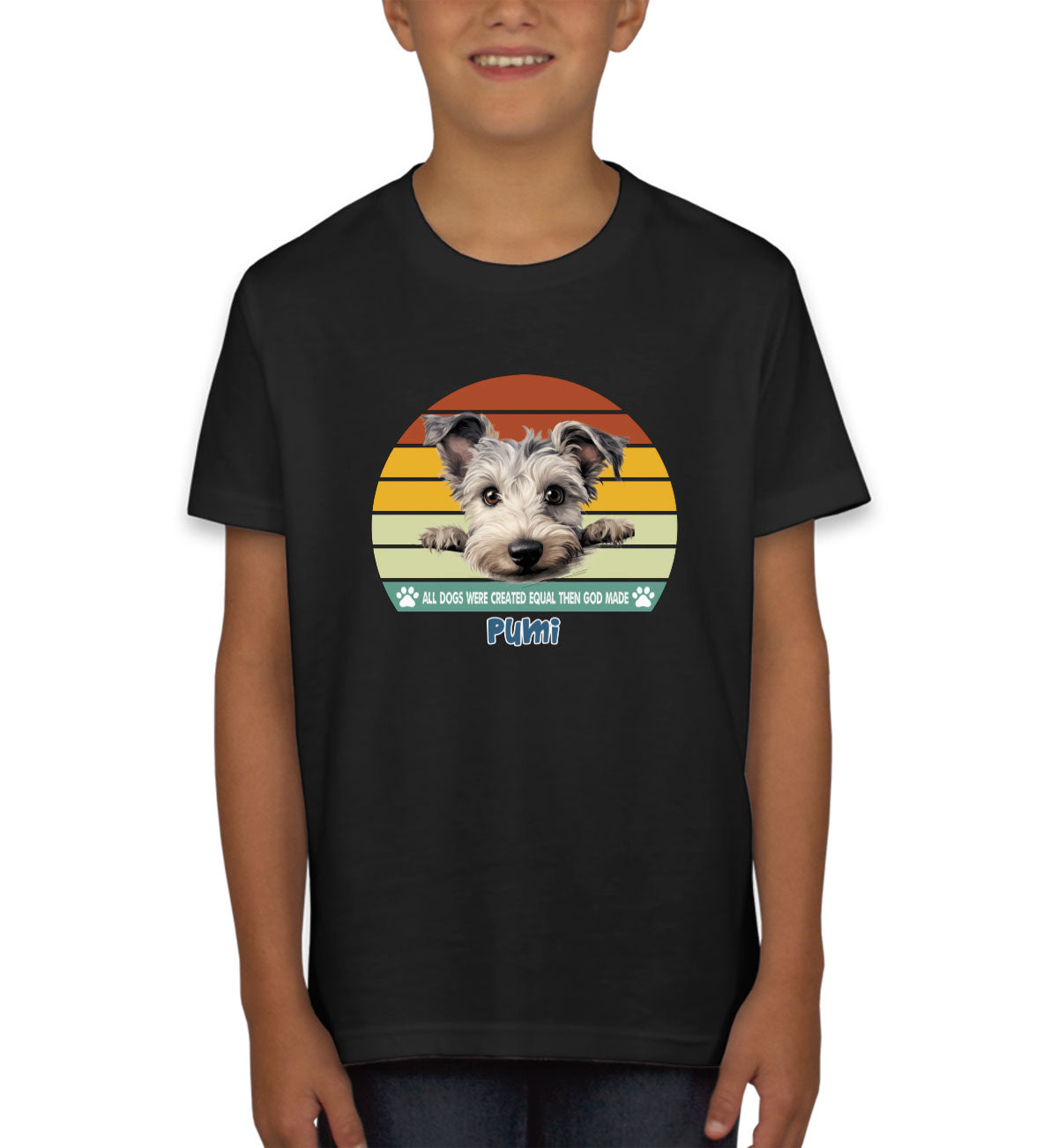 All Dogs Were Created Equal Pumi Youth T-shirt