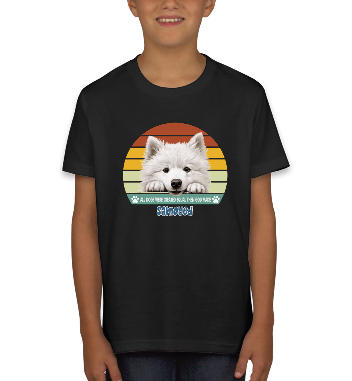 All Dogs Were Created Equal Samoyed Youth T-shirt