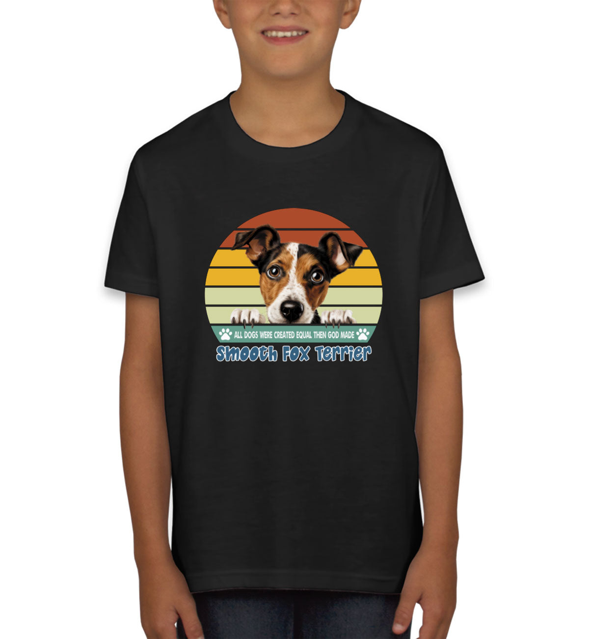 All Dogs Were Created Equal Smooth Fox Terrier Youth T-shirt