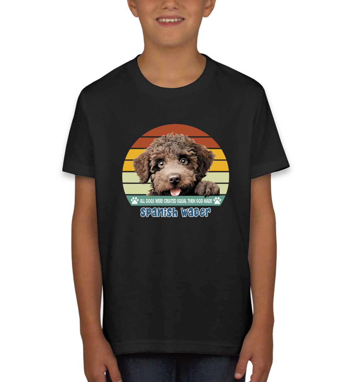 All Dogs Were Created Equal Spanish Water Youth T-shirt
