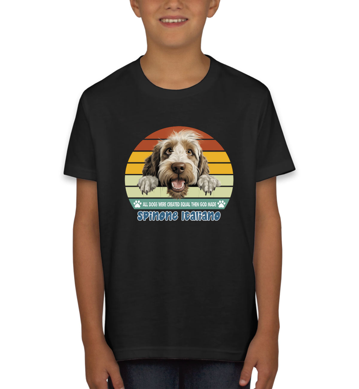 All Dogs Were Created Equal Spinone Italiano Youth T-shirt