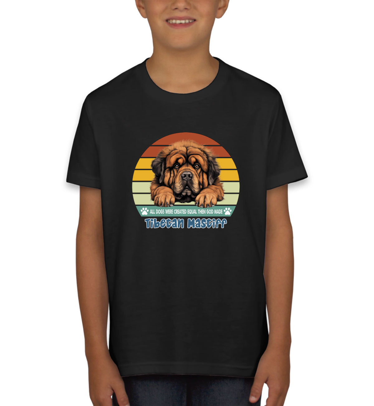 All Dogs Were Created Equal Tibetan Mastiff Youth T-shirt
