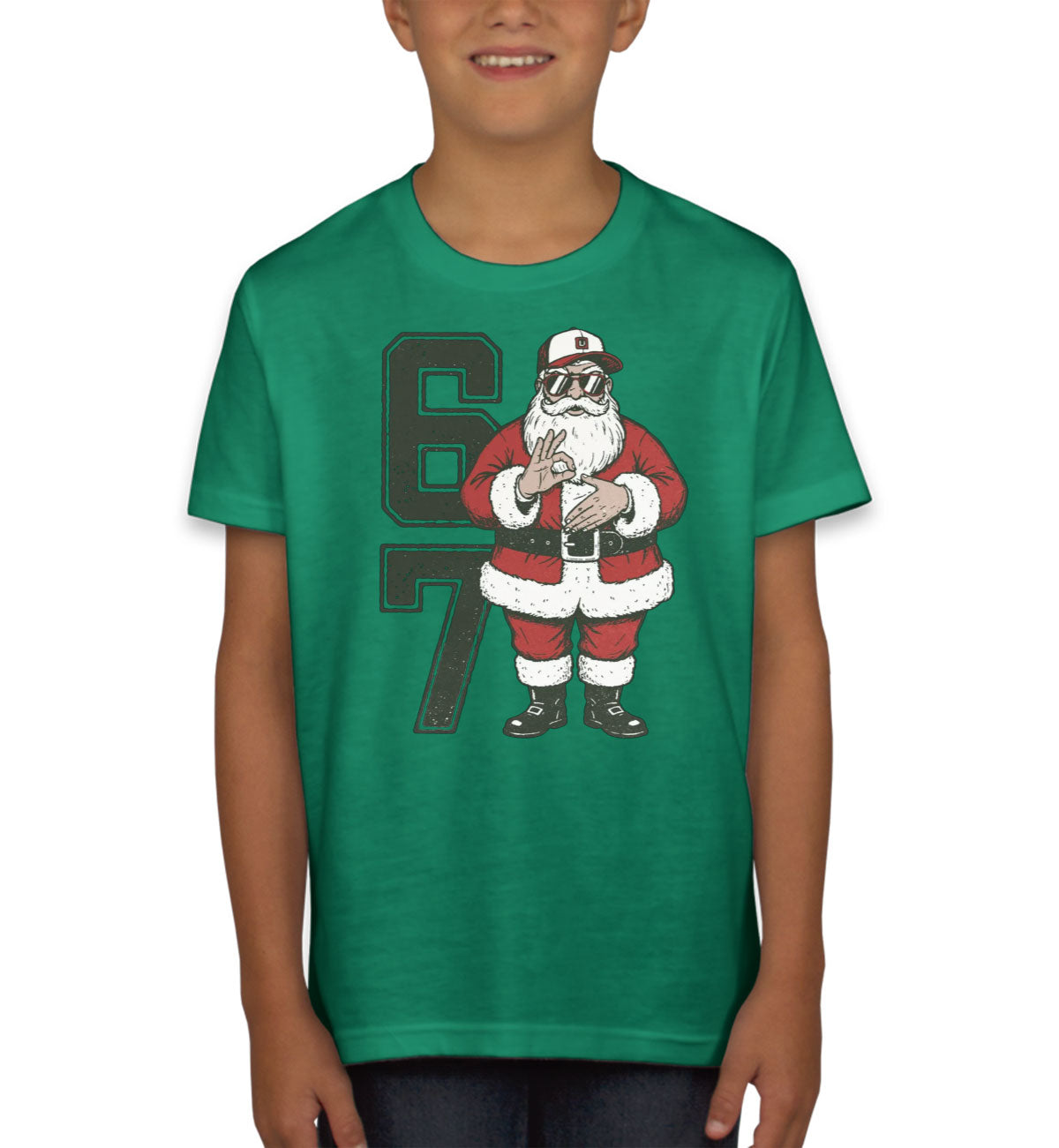 67 Sixty Seven Christmas Santa Youth T-shirt