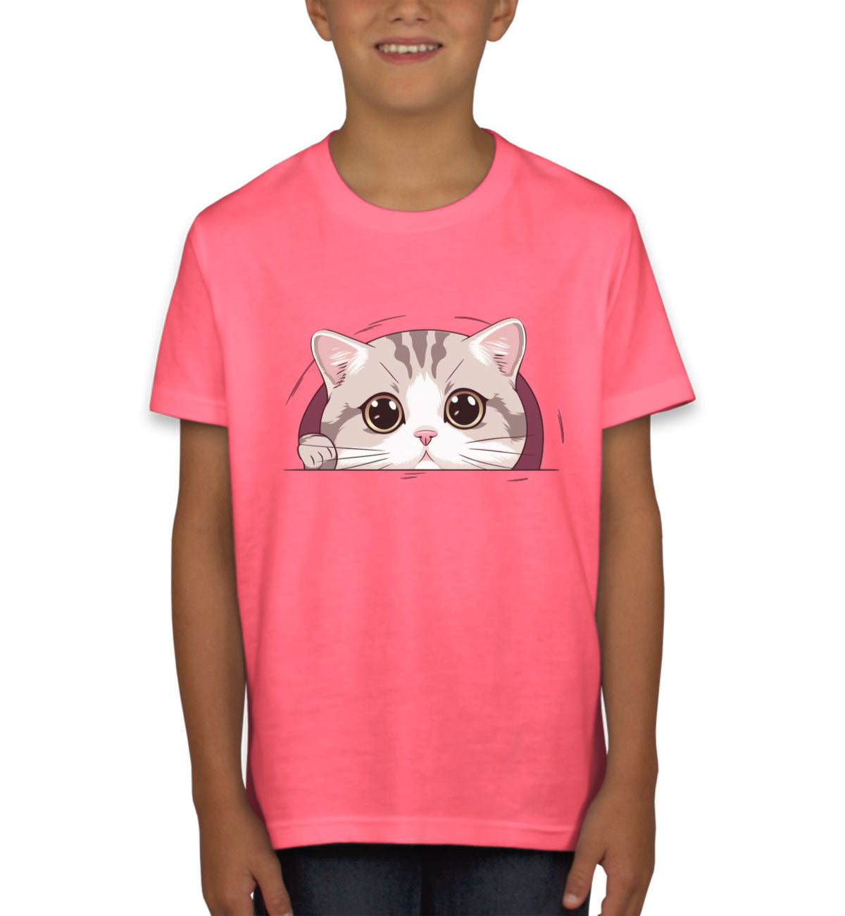 Cute American Cat Youth T-shirt