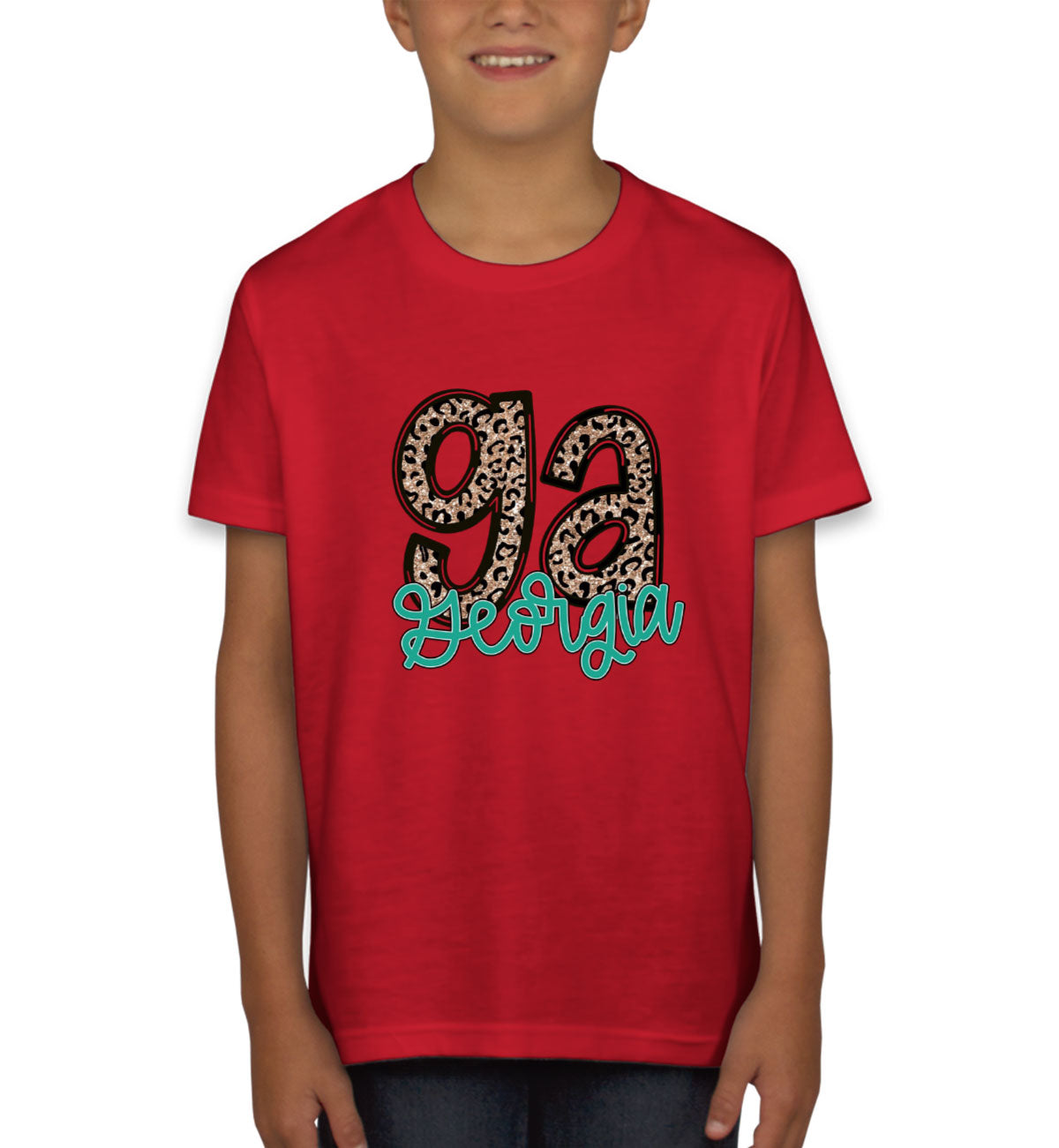 Georgia State Abbreviation Youth T-shirt