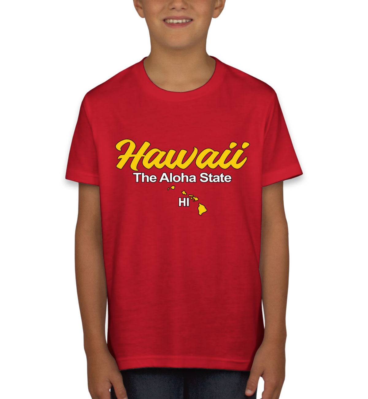 Hawaii The Aloha State Youth T-shirt