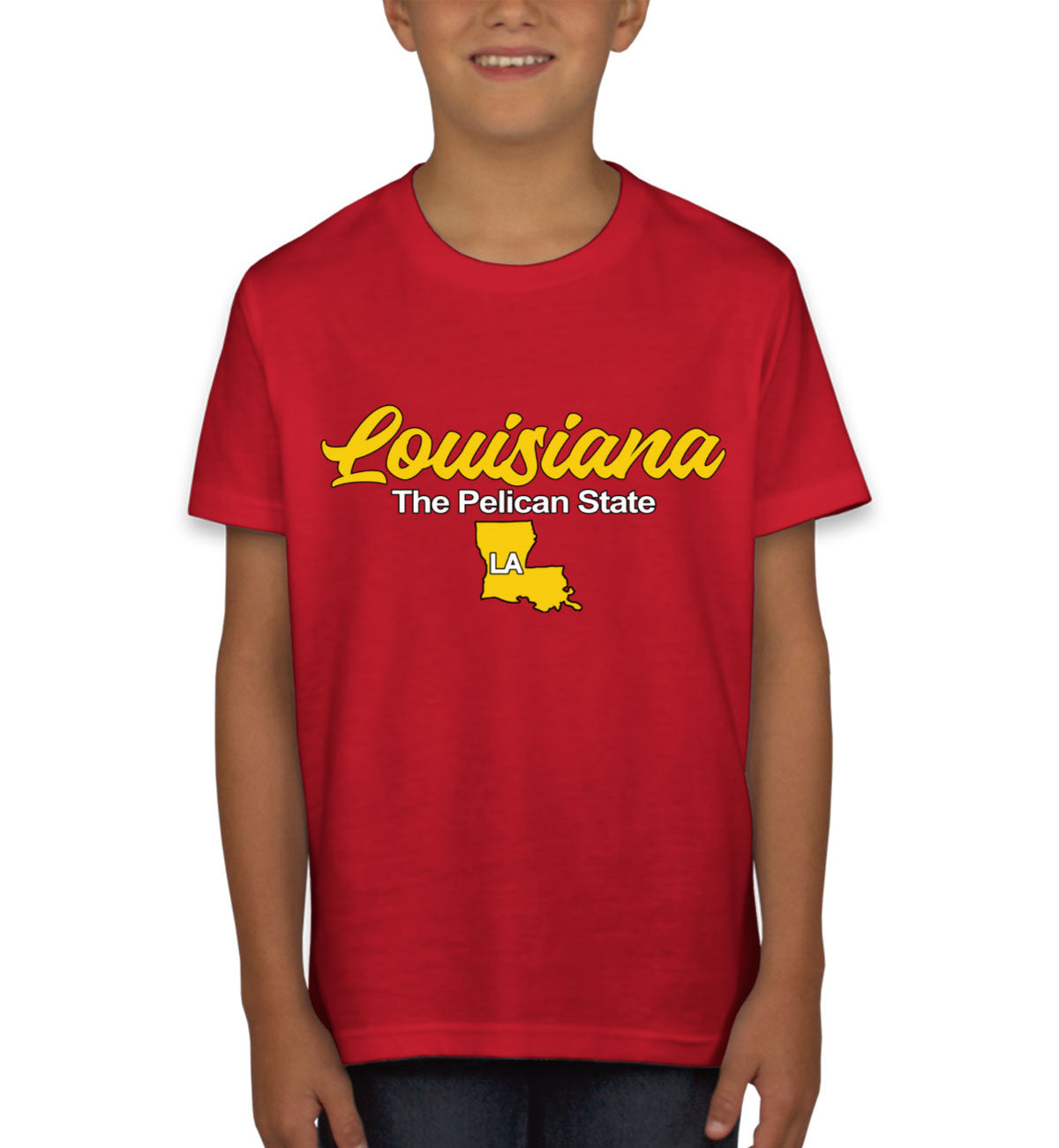 Louisiana The Pelican State Youth T-shirt