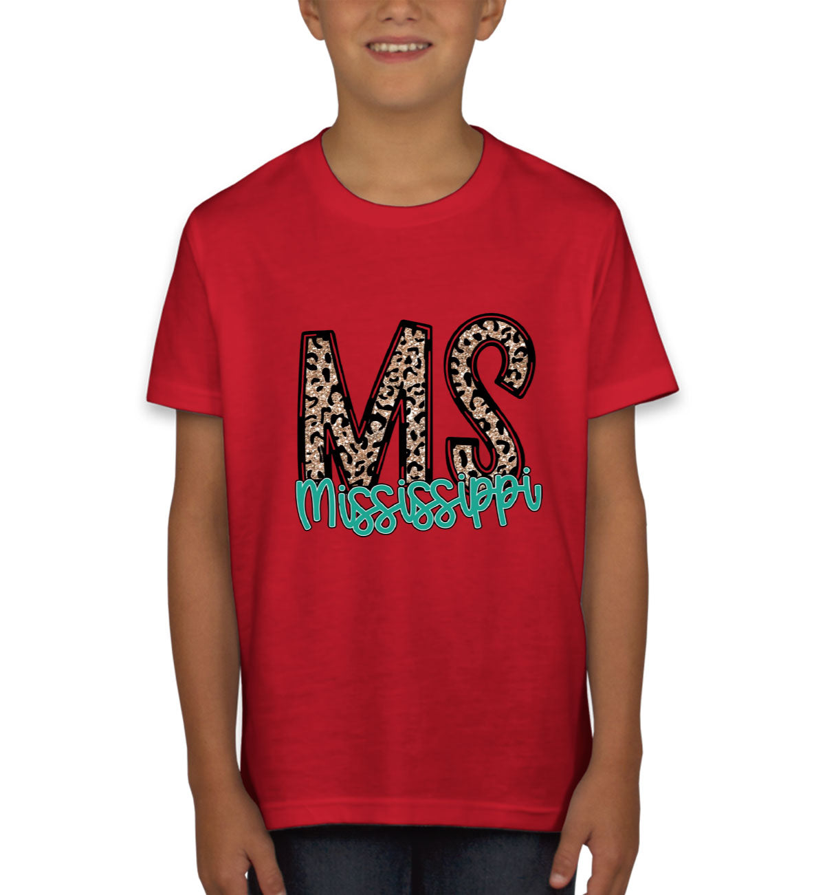 Mississippi State Abbreviation Youth T-shirt