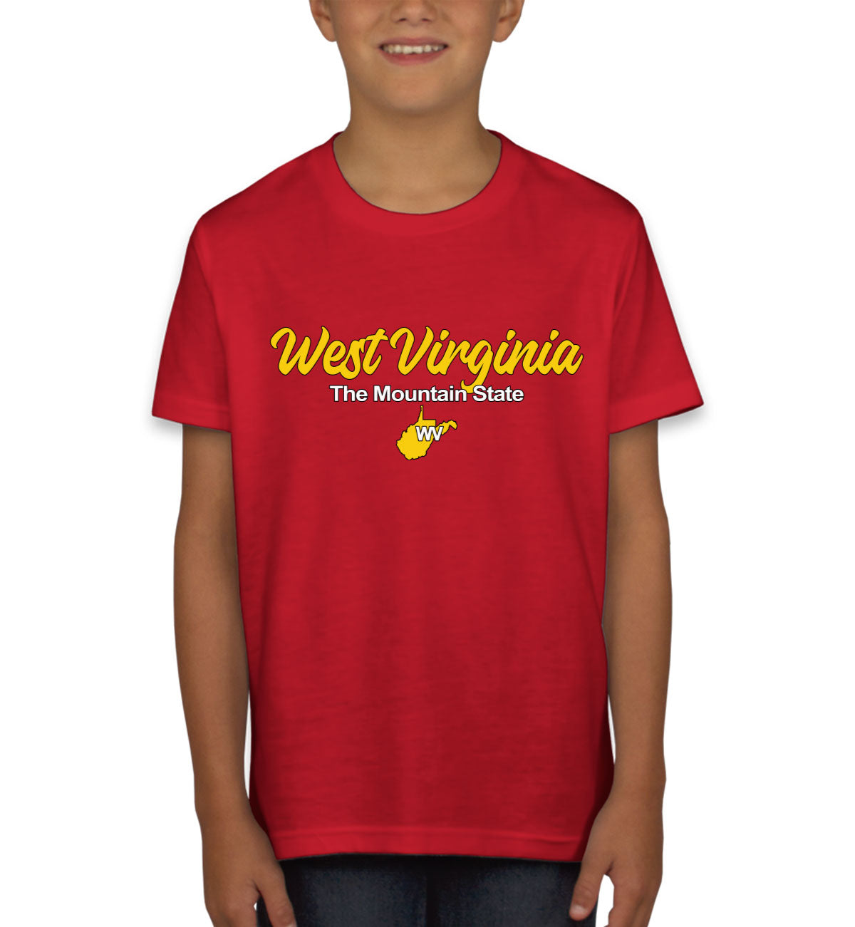 West Virginia The Mountain State Youth T-shirt