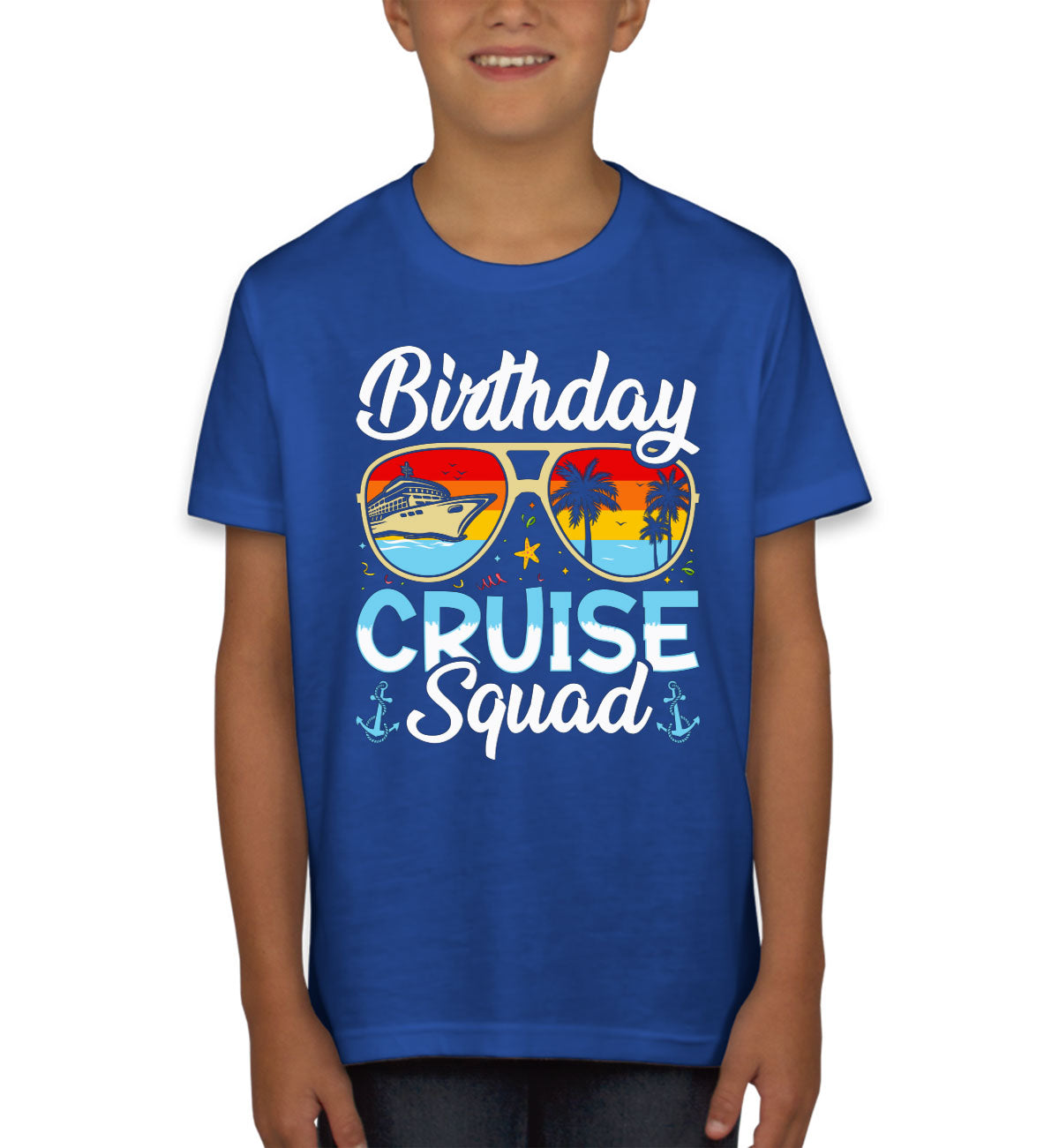 Birthday Cruise Squad Youth T-shirt