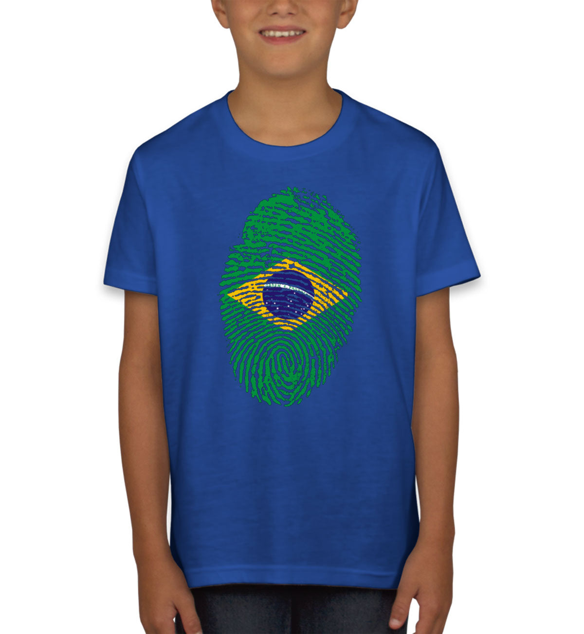 Brazil Fingerprint Youth T-shirt