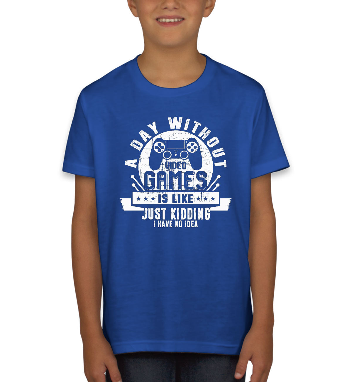 A Day Without Video Games Gamer Youth T-shirt