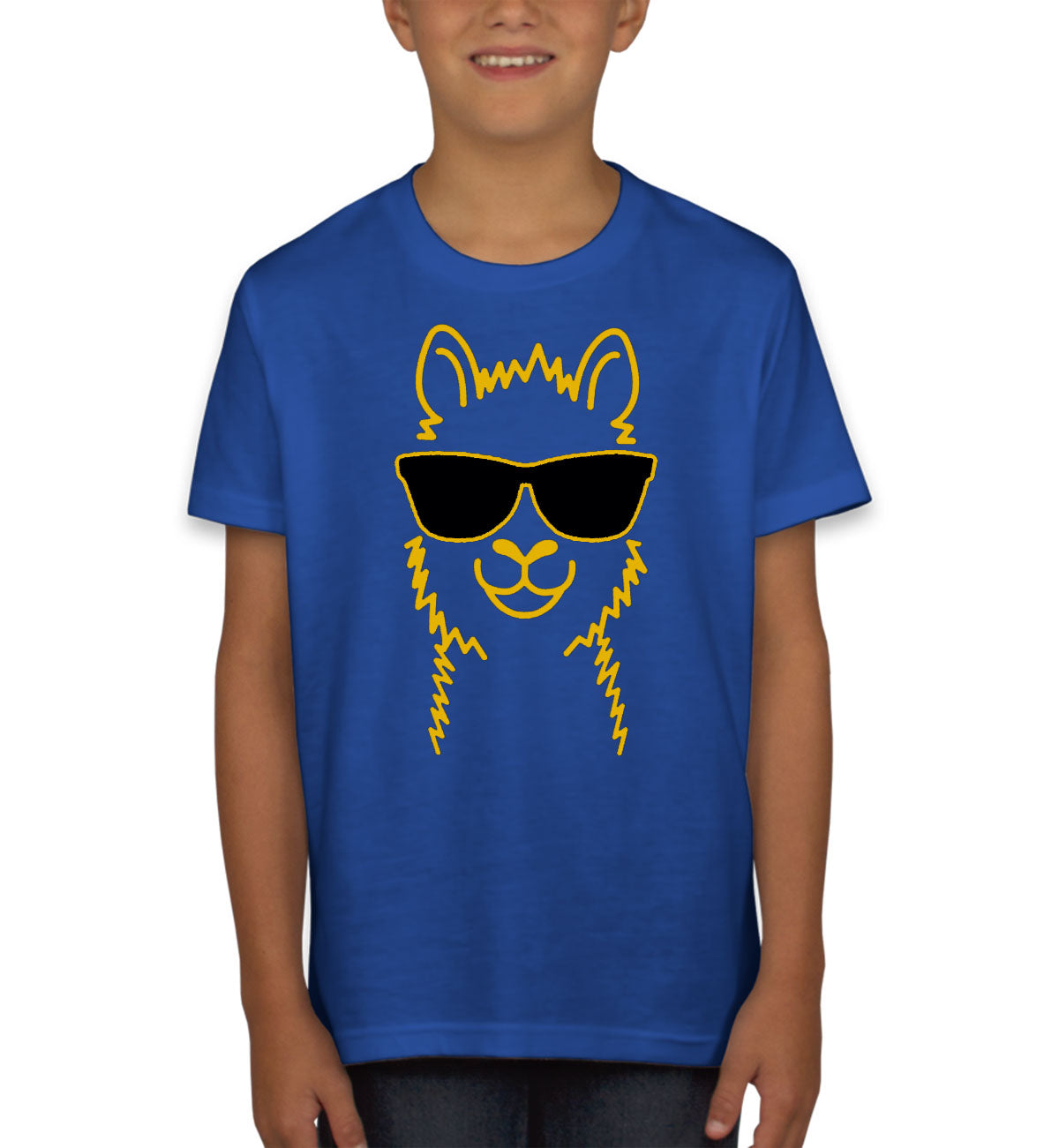 Llama With Sunglasses Youth T-shirt