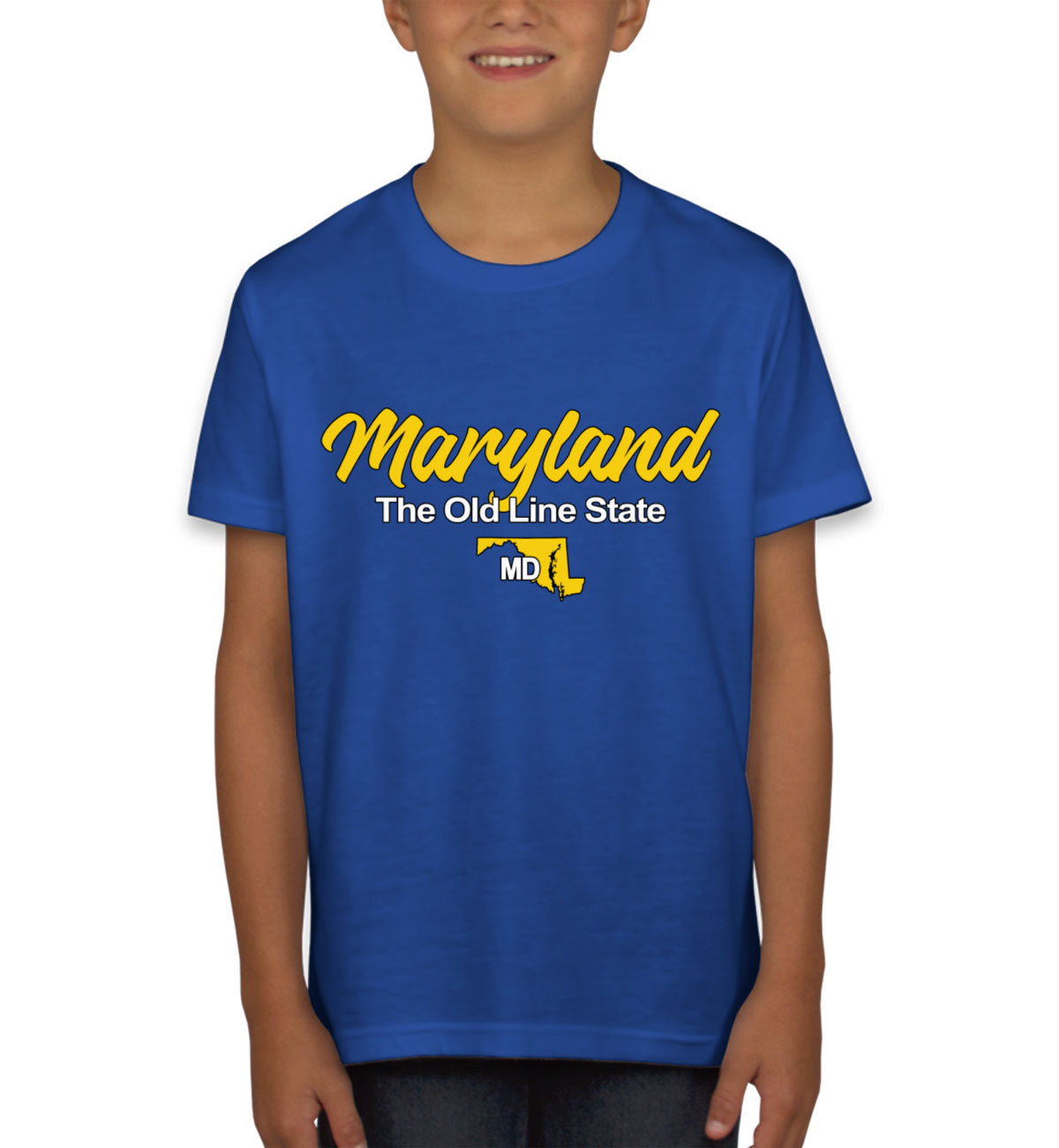 Maryland The Old Line State Youth T-shirt