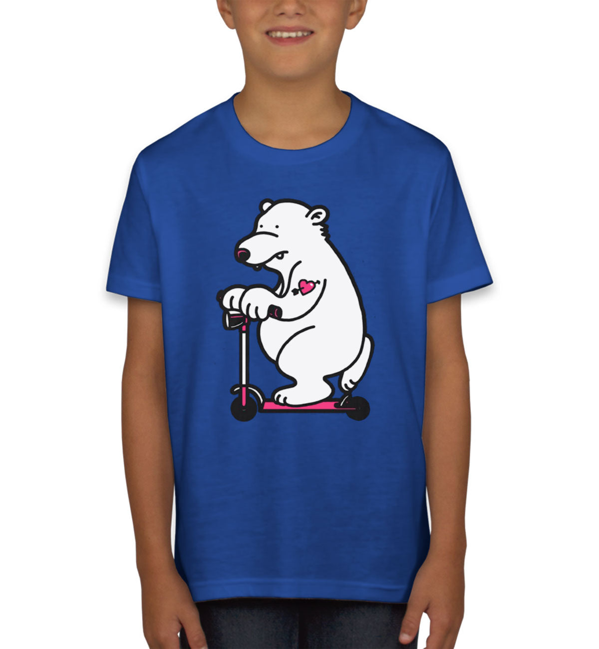 Scooter Bear Youth T-shirt