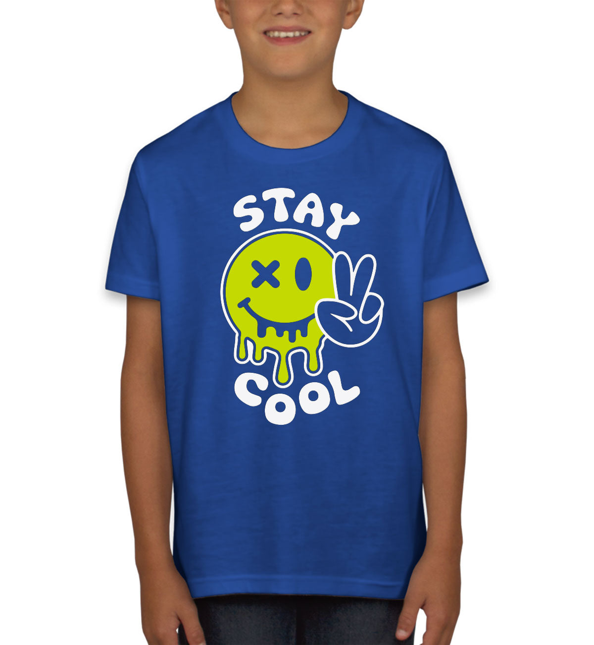 Stay Cool Emoji Face Youth T-shirt