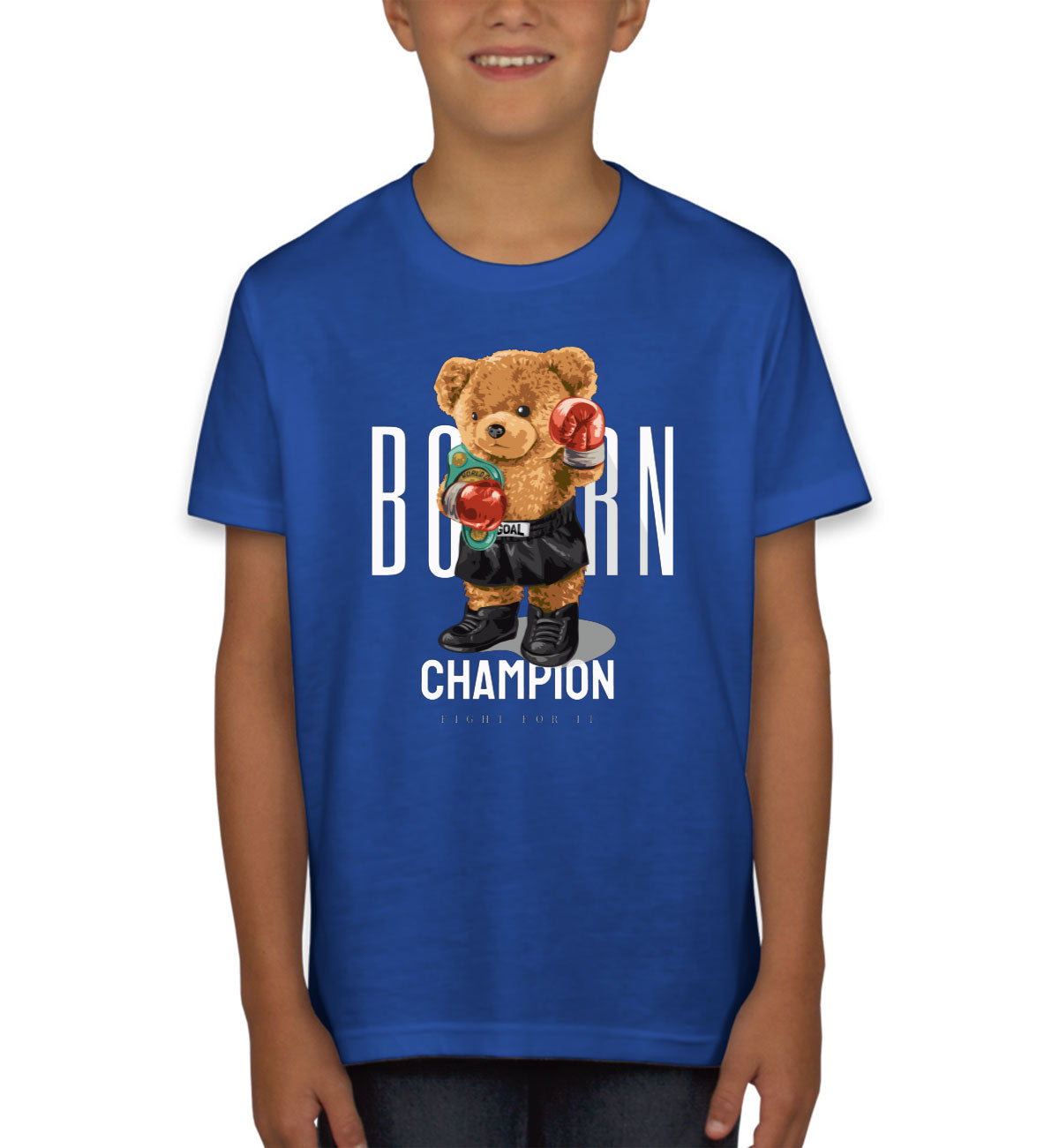 Teddy Bear Champion Boxer Youth T-shirt