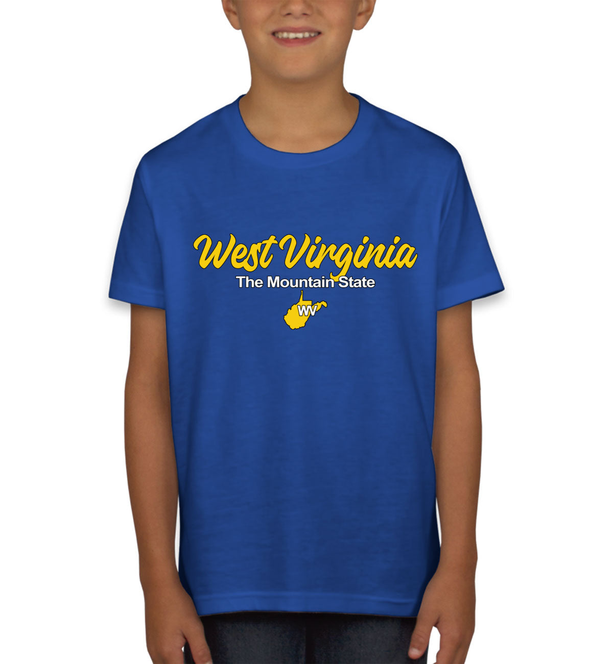 West Virginia The Mountain State Youth T-shirt