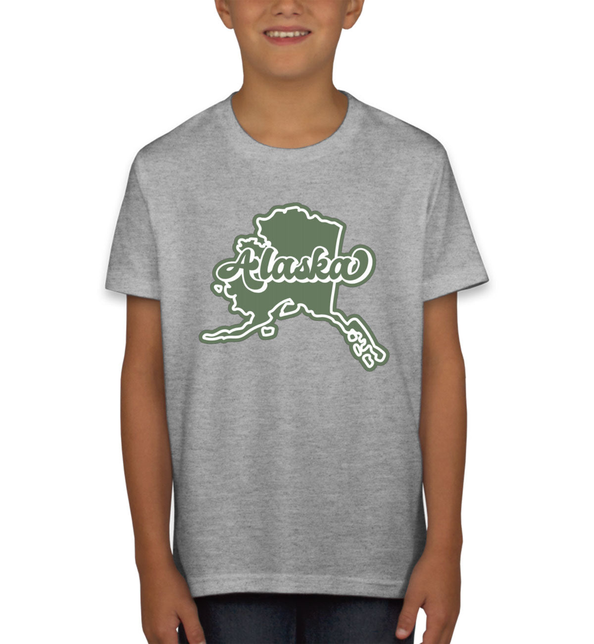 Alaska Map Youth T-shirt