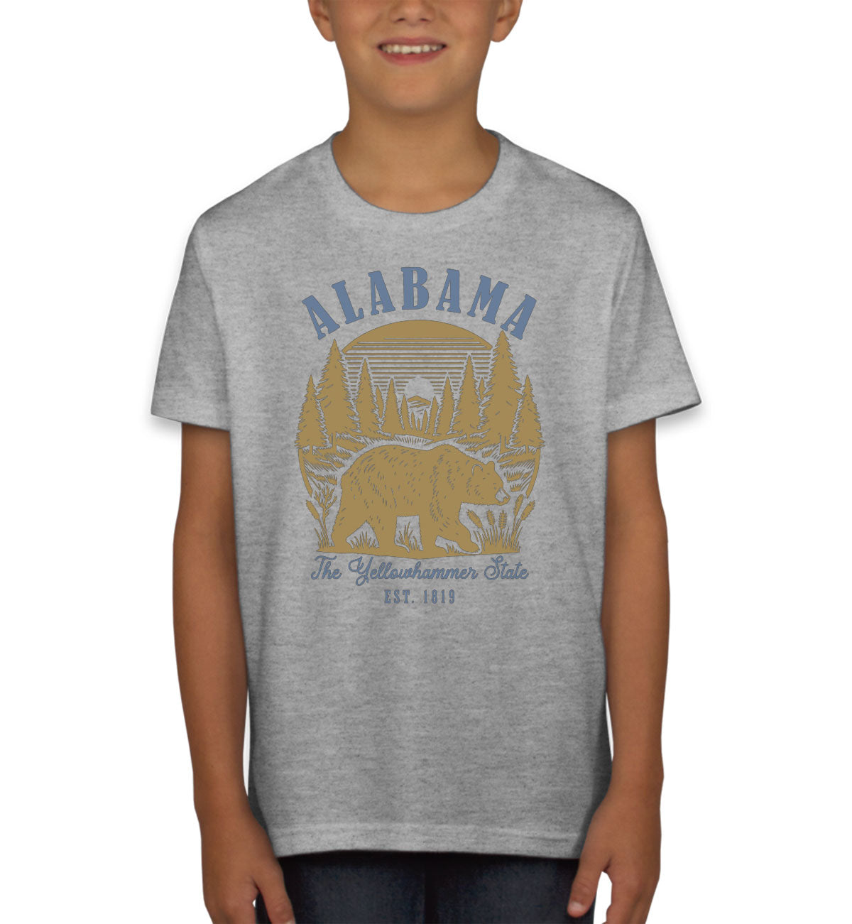Alabama State Vintage Youth T-shirt