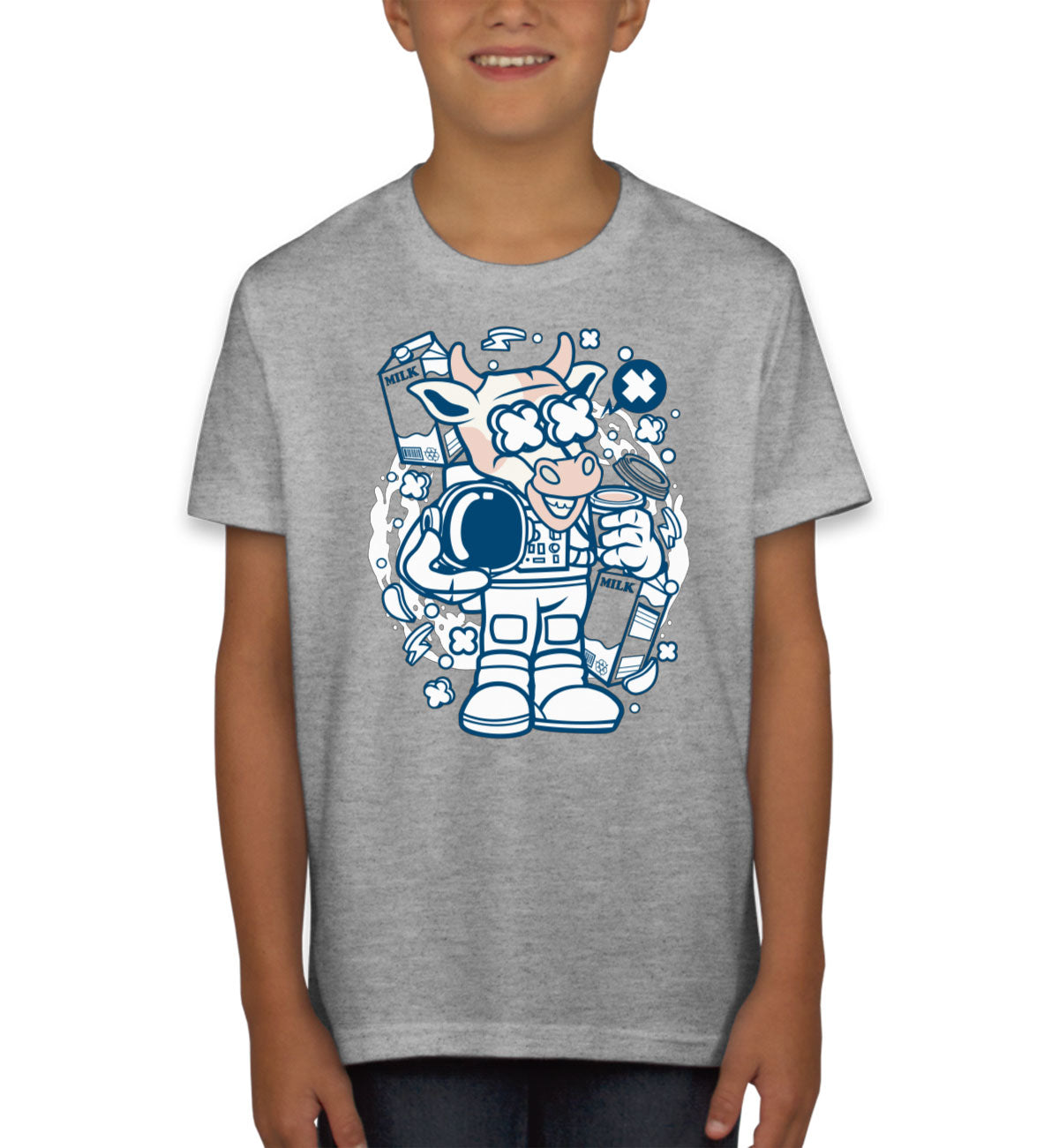 Astronaut Cow Youth T-shirt