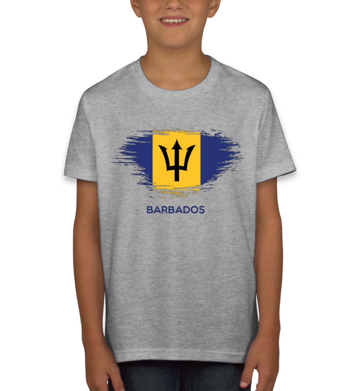 Barbados Flag Youth T-shirt
