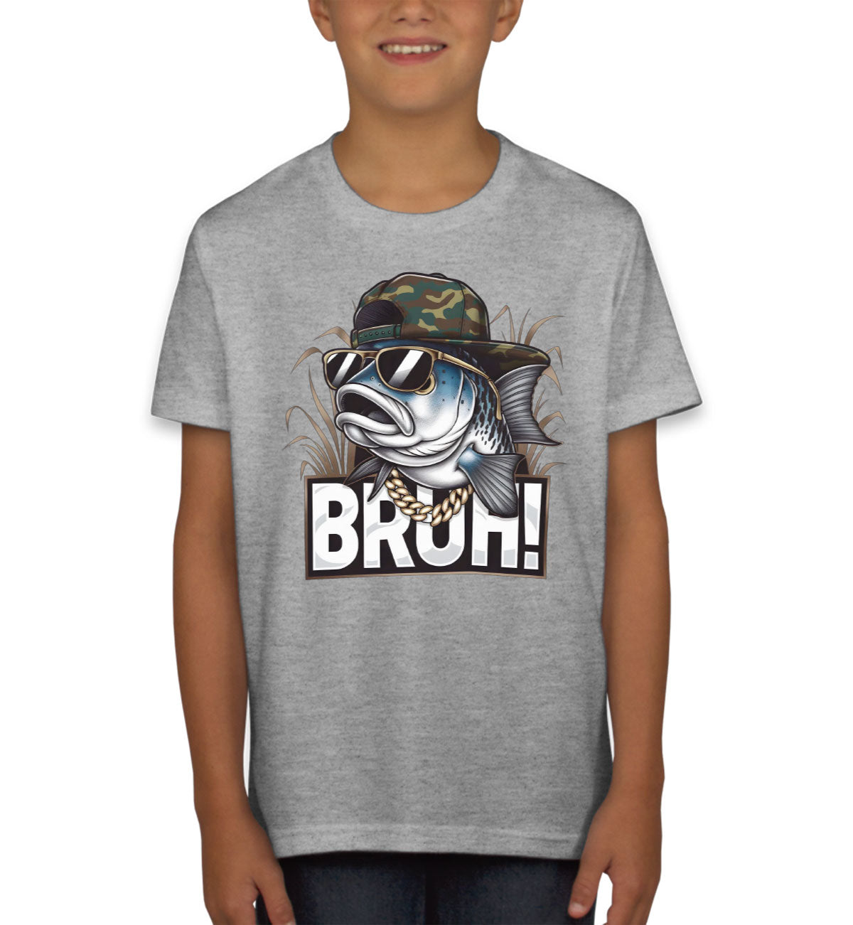 Funny Bass Fishing Youth T-shirt