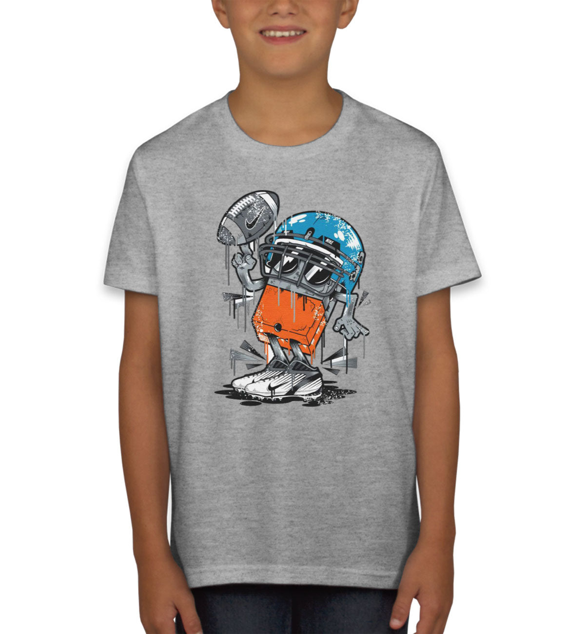 Monster Football Player Youth T-shirt