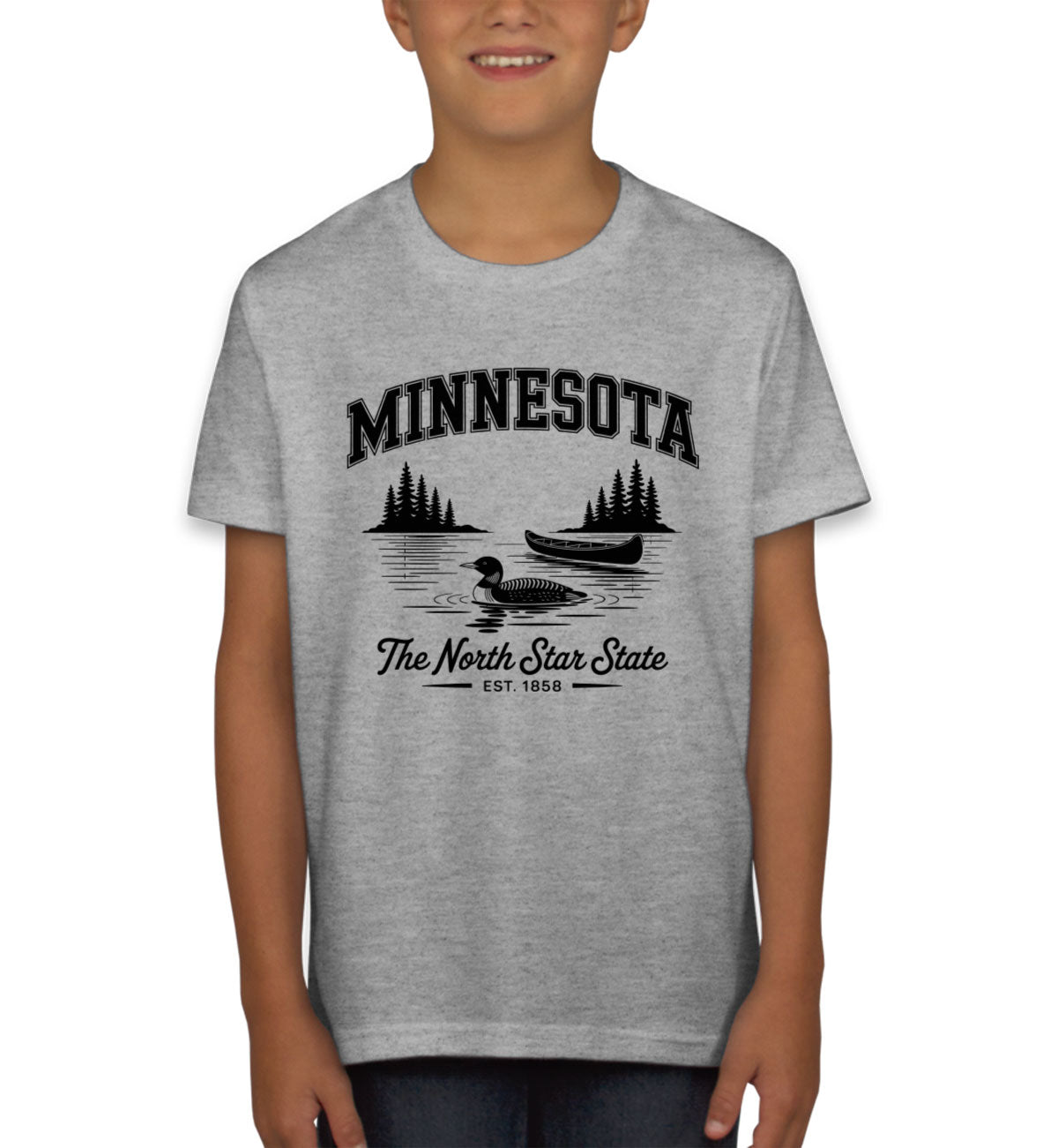 Minnesota Cityscape Illustration The North Star State Youth T-shirt