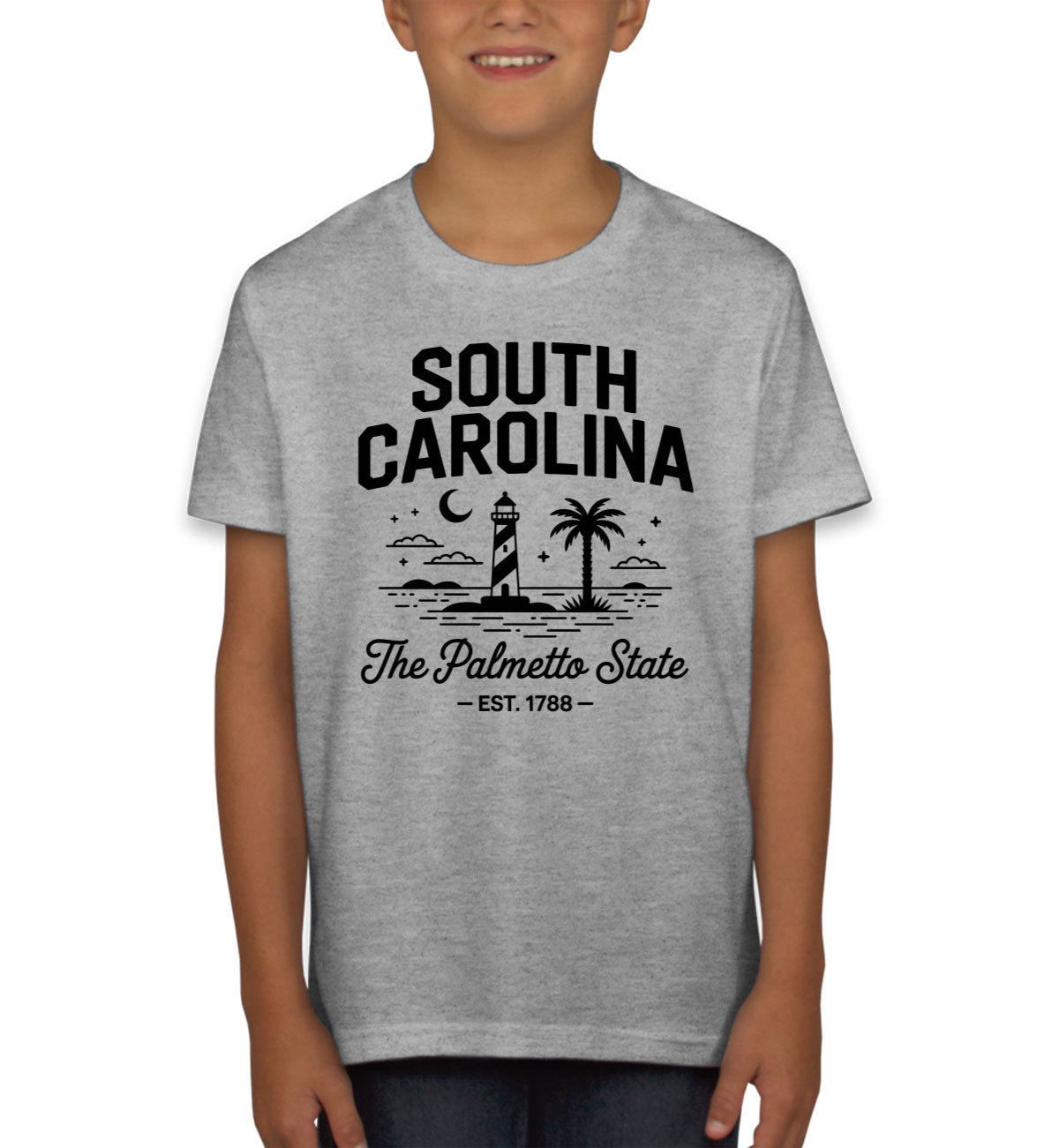 South Carolina Cityscape Illustration The Palmetto State Youth T-shirt