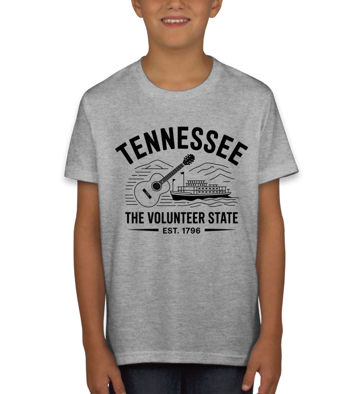 Tennessee Cityscape Illustration The Volunteer State Youth T-shirt
