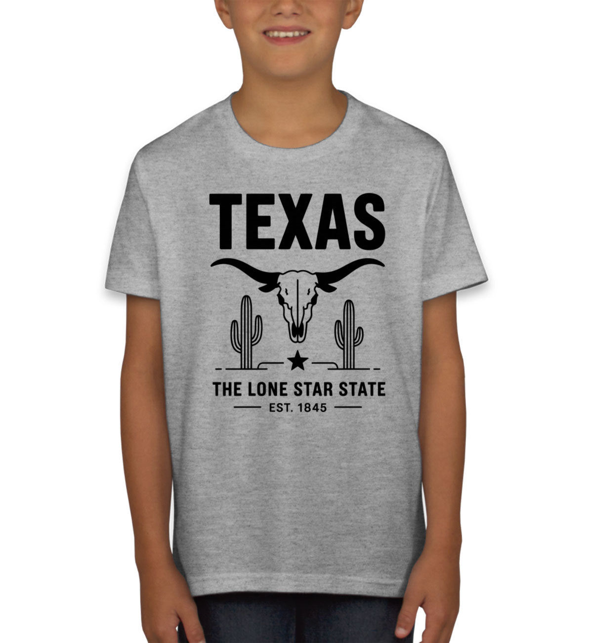 Texas Cityscape Illustration The Lone Star State Youth T-shirt