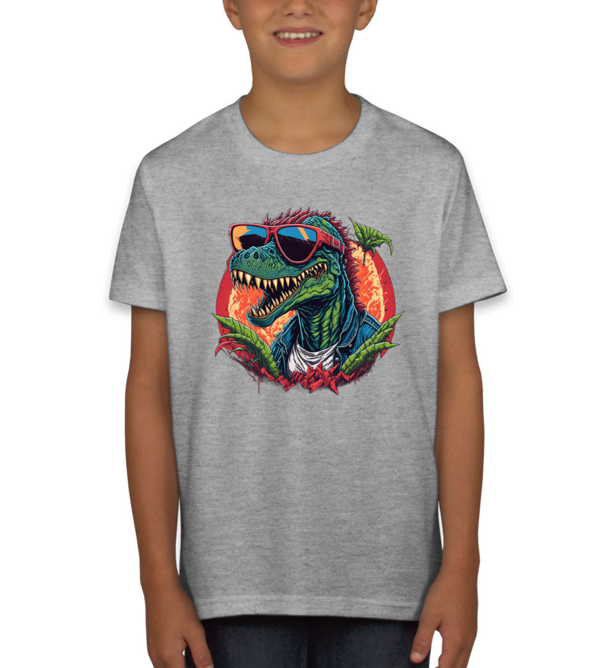 Colorful Dinosaur  Youth T-shirt
