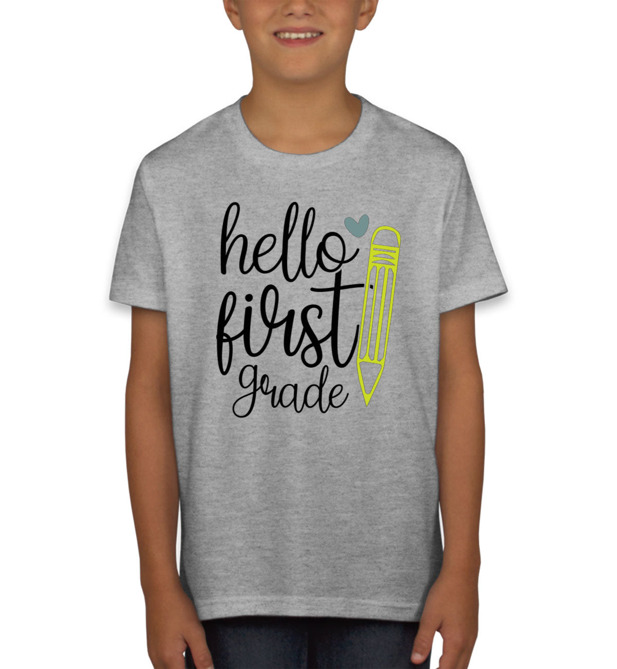 Hello First Grade Teacher Youth T-shirt