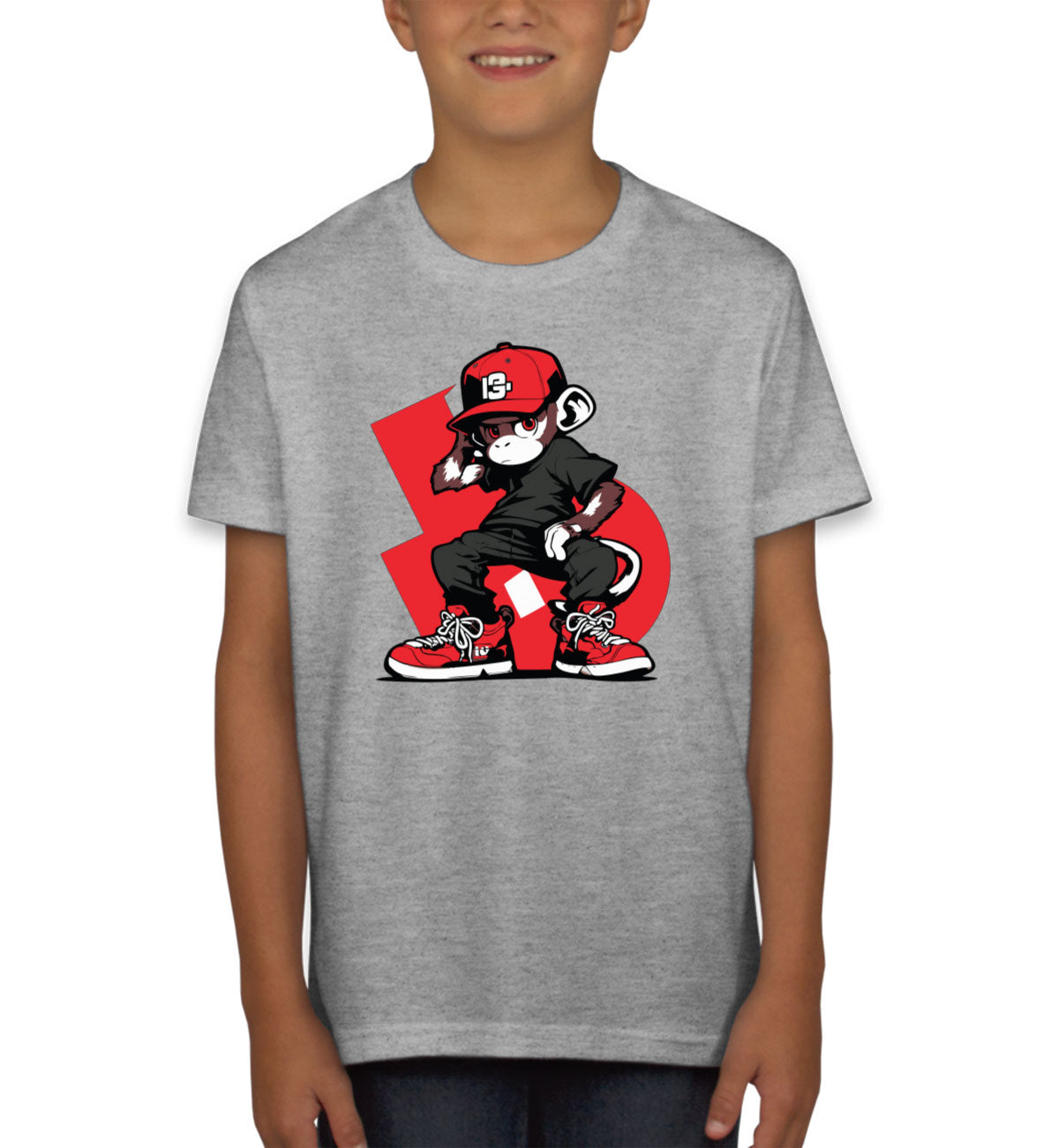 Hip Hop Monkey Youth T-shirt