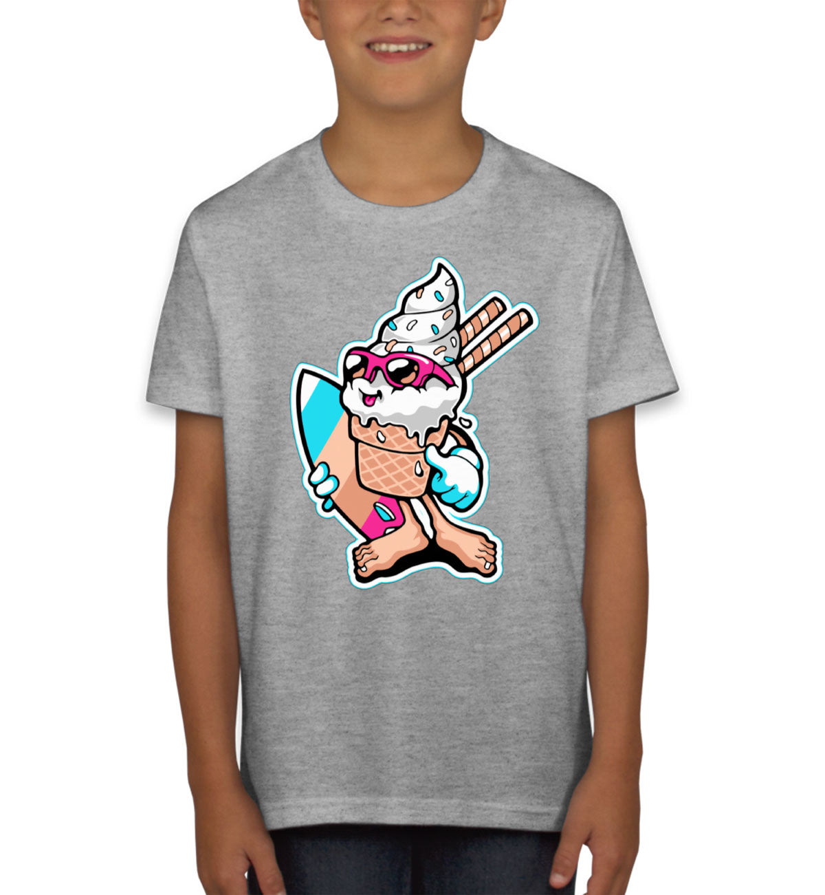 Ice Cream Surfer Youth T-shirt