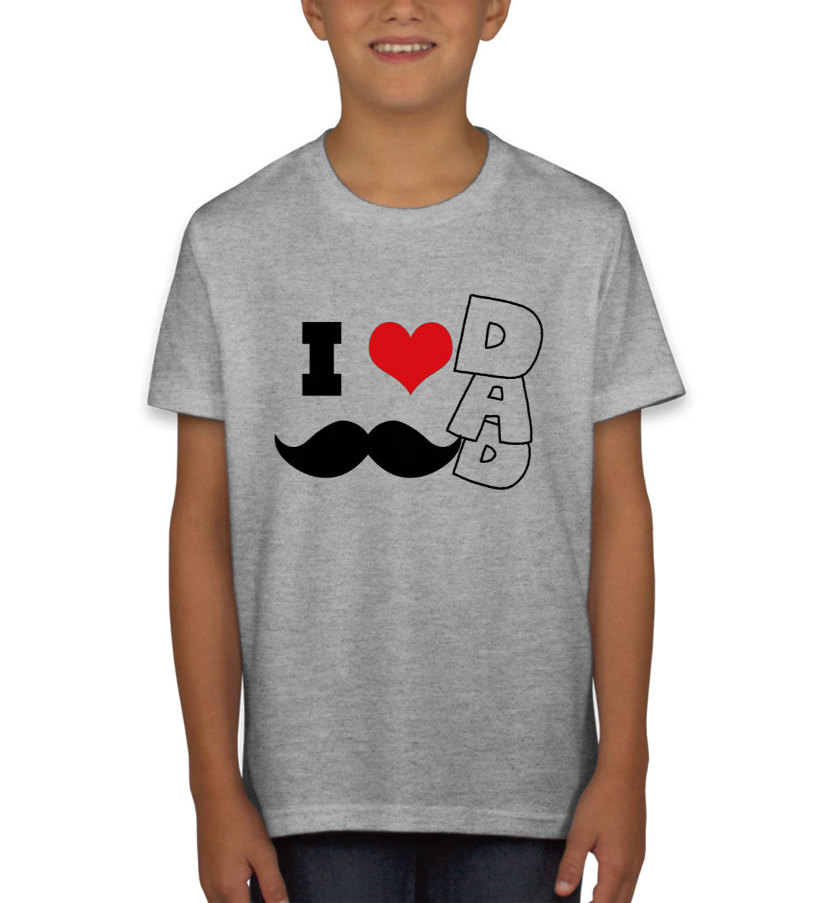 I Love Dad Father's Day Youth T-shirt