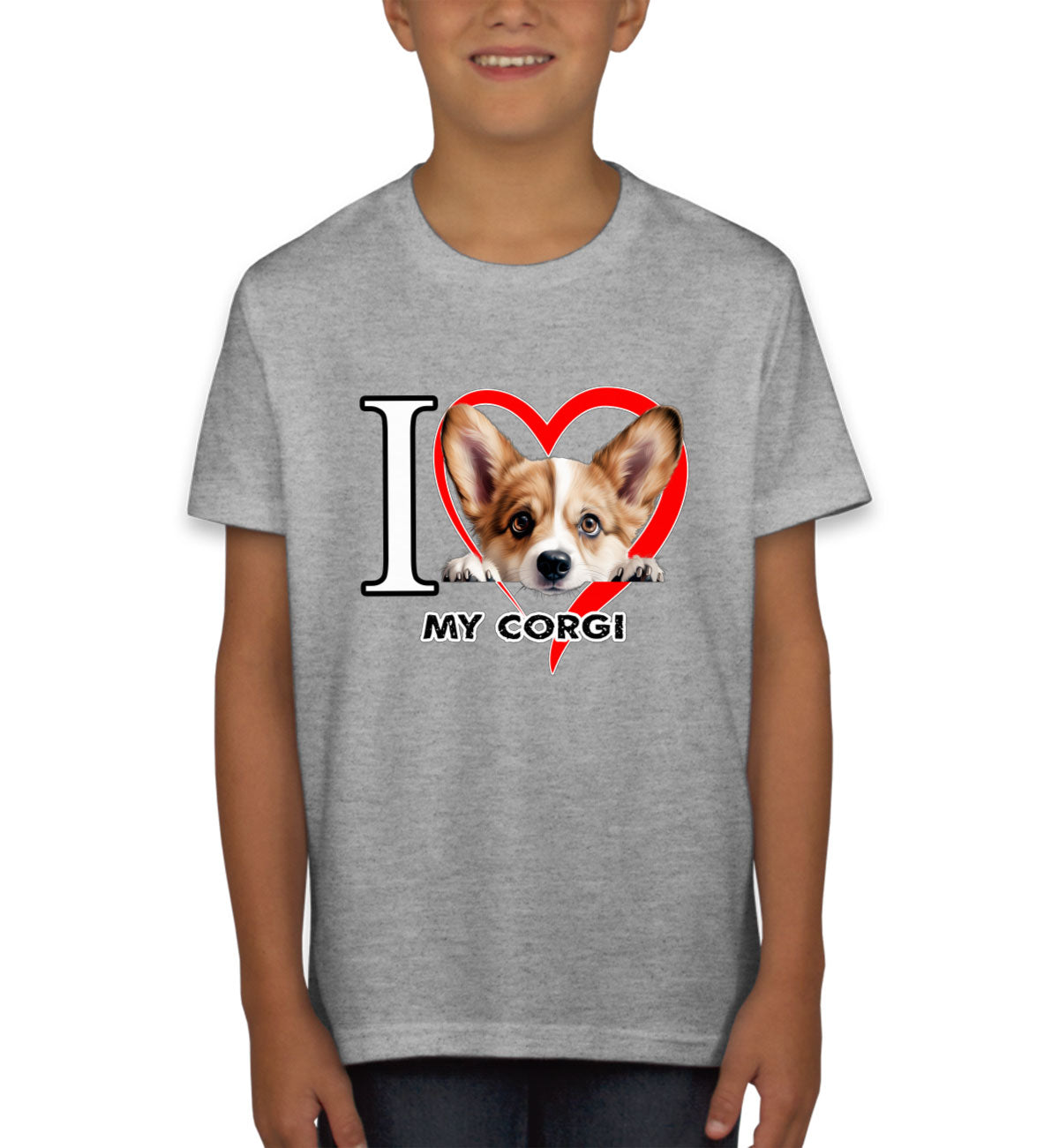 I Love My Corgi Dog Youth T-shirt