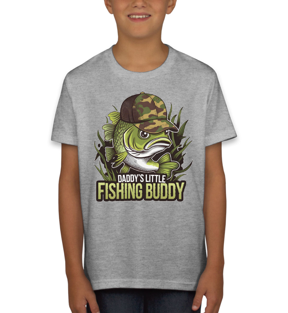 Daddy's Little Fishing Buddy Youth T-shirt