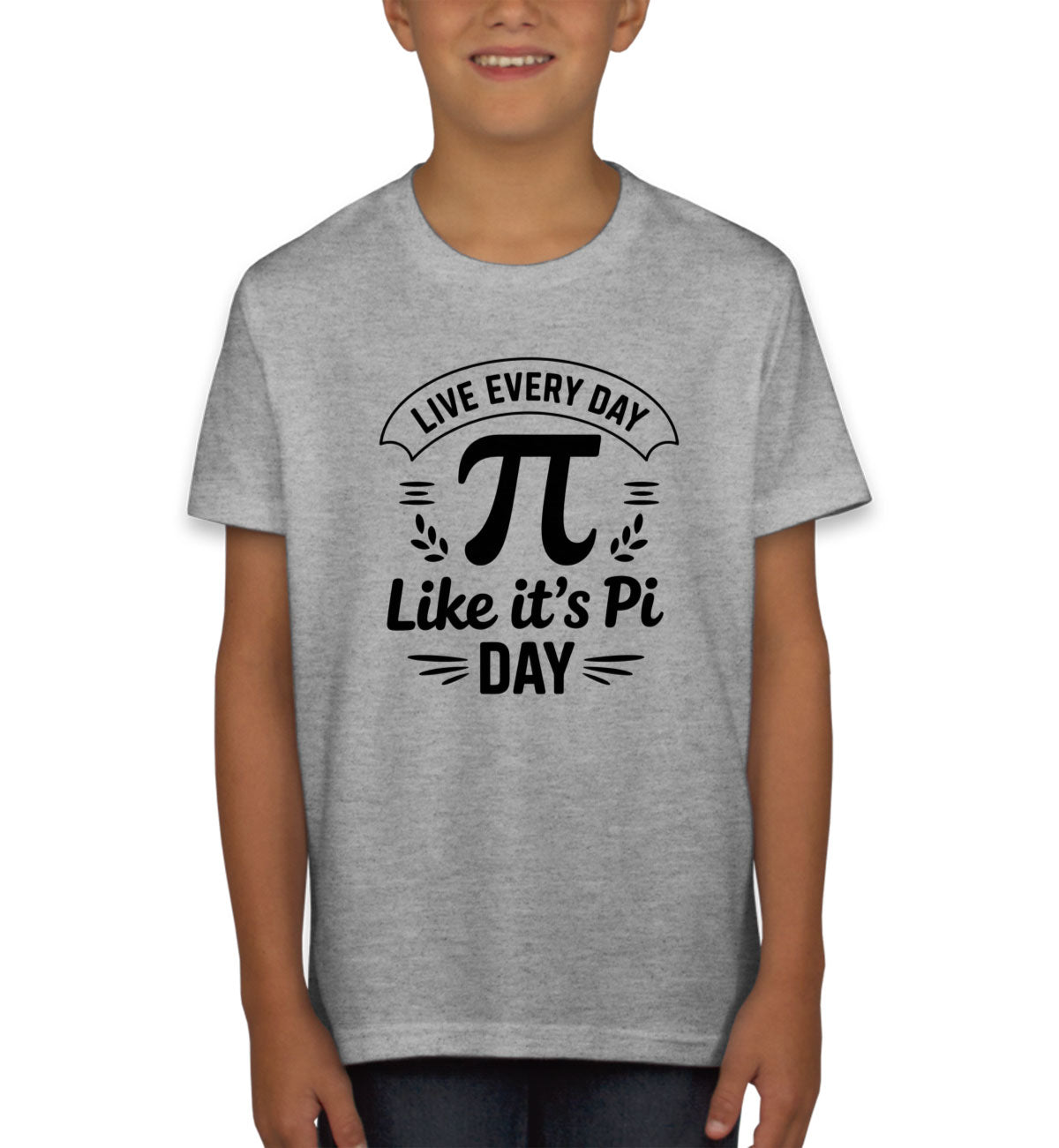Live Everyday Like It's Pi Day Youth T-shirt