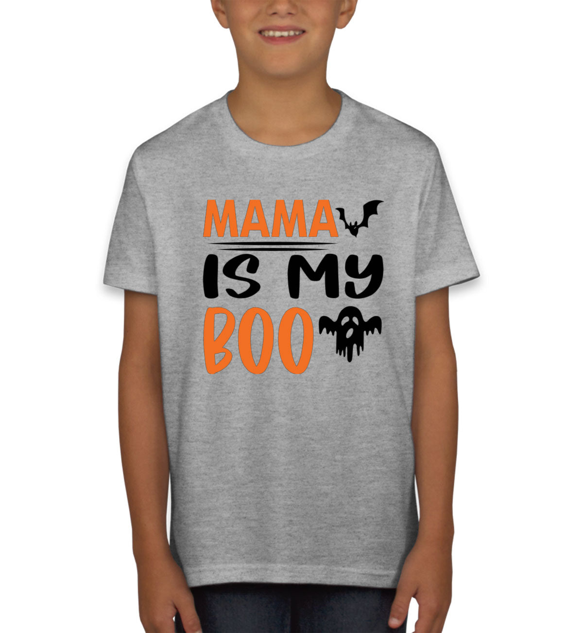 Mama Is My Boo Halloween Youth T-shirt