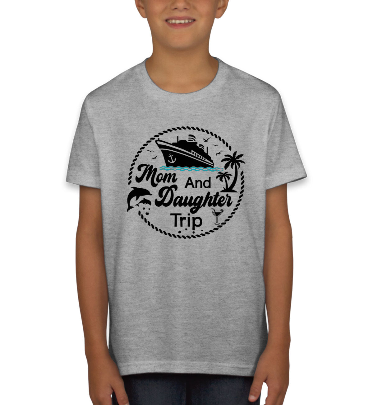 Mom And Daughter Trip Youth T-shirt