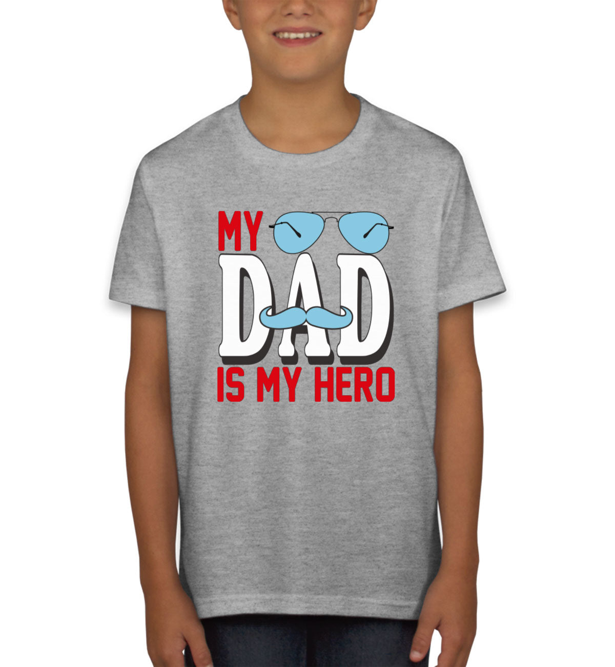 My Dad Is My Hero Father's Day Youth T-shirt