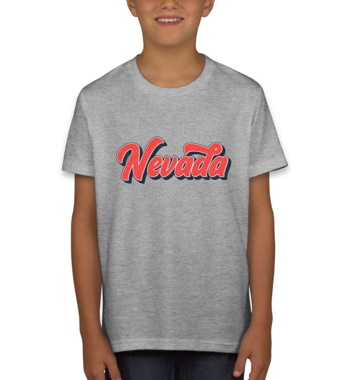 Nevada Vintage Typography Youth T-shirt