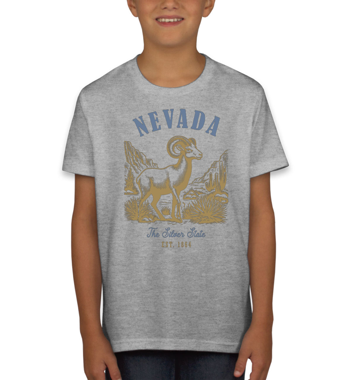 Nevada State Vintage Youth T-shirt
