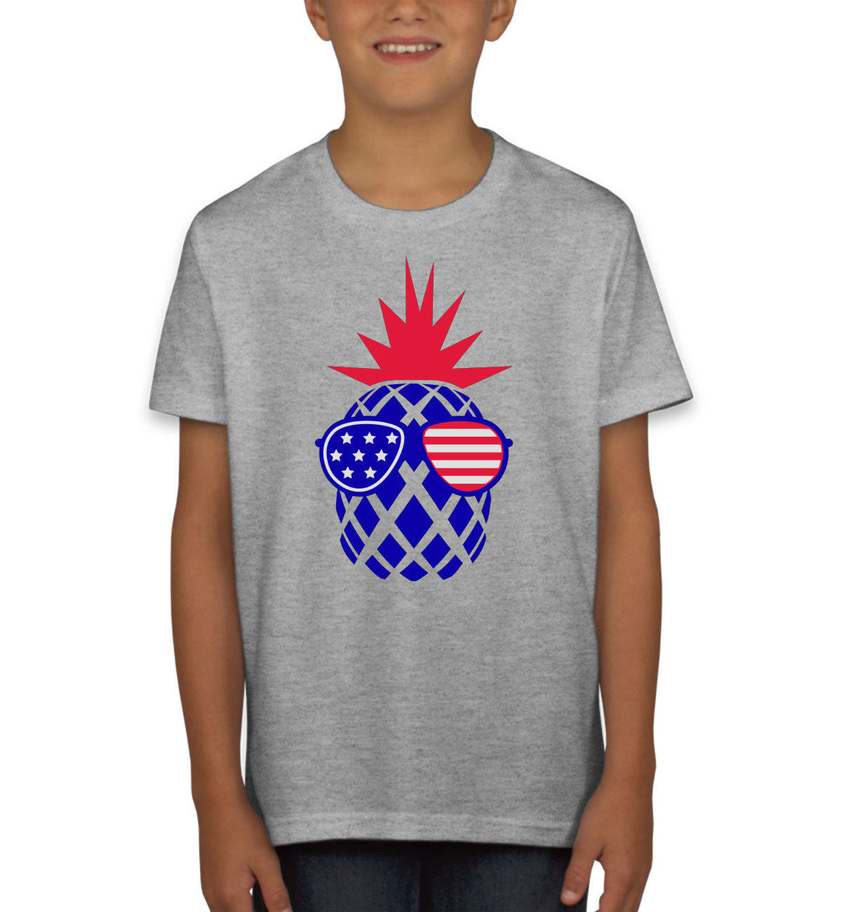 Pineapple America Patriotic Youth T-shirt