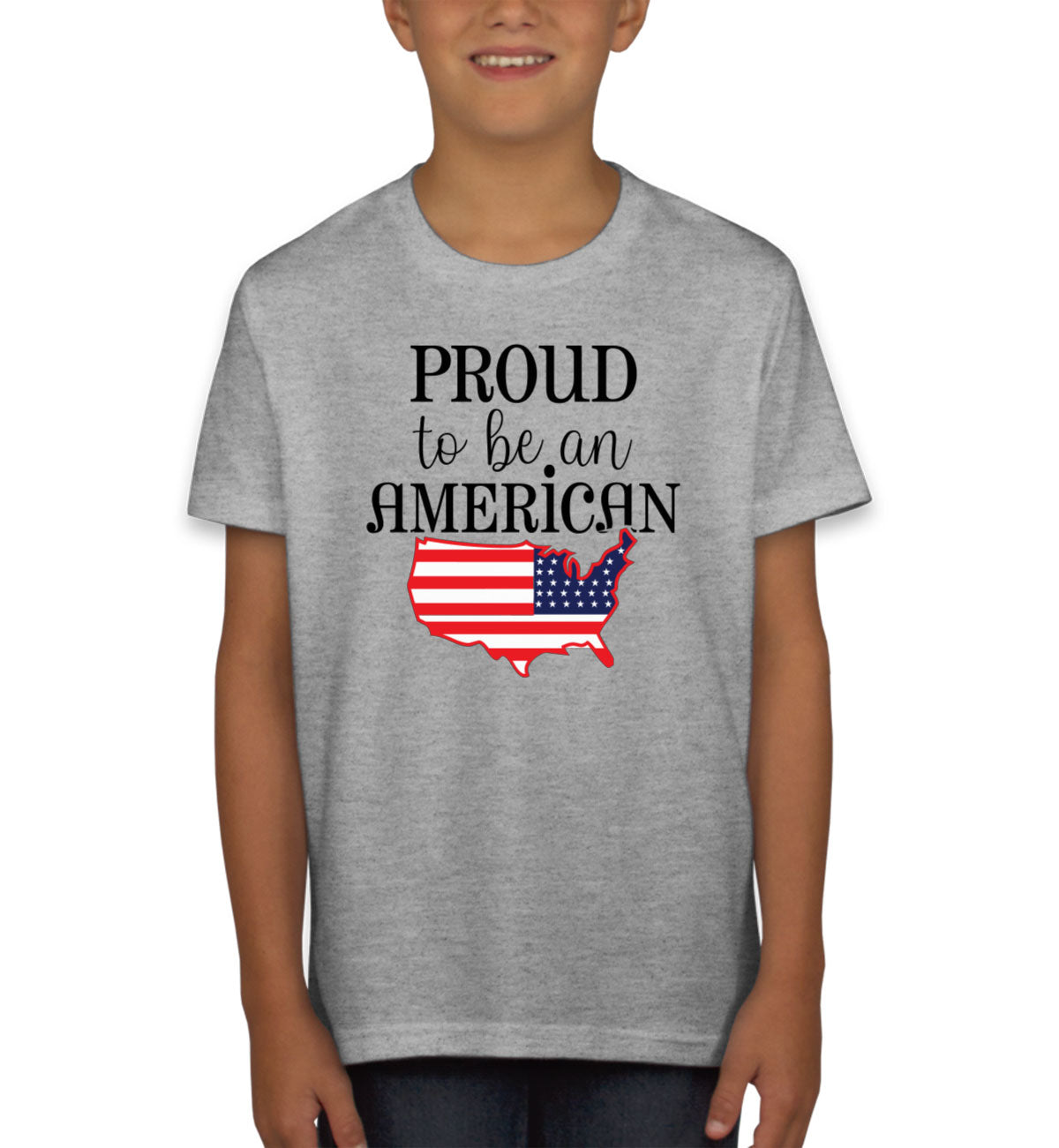 Proud To Be An American Patriotic Youth T-shirt