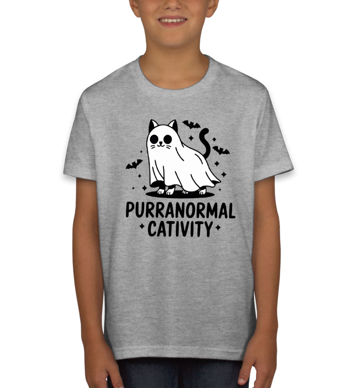 Purranormal Cativity Halloween Youth T-shirt