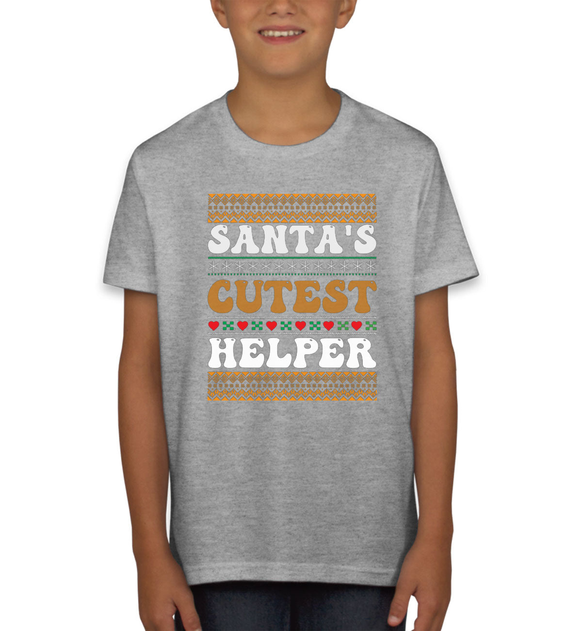 Santa's Cutest Helper Youth T-shirt
